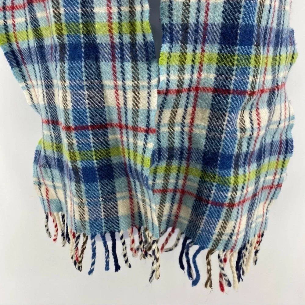 Avocado‎ Plaid Cashmere Scarf Made in Ireland